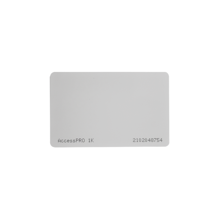 Tarjeta MIFARE Classic, Tipo ISO Card, Memoria 1Kb, Imprimible, Frecuencia 13.56 Mhz, Formato CR80, ACCESSPRO ACCESS-CARD-M1K