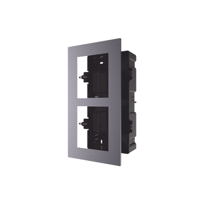 Base con 2 Espacios para Empotrar Módulos de Video Porteros, HIKVISION DS-KD-ACF2