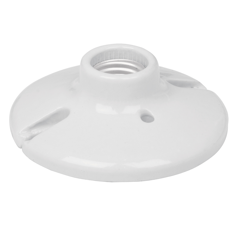 Portalámpara de Porcelana Volteck, 4-1/2", Redonda, TRUPER POPO-18