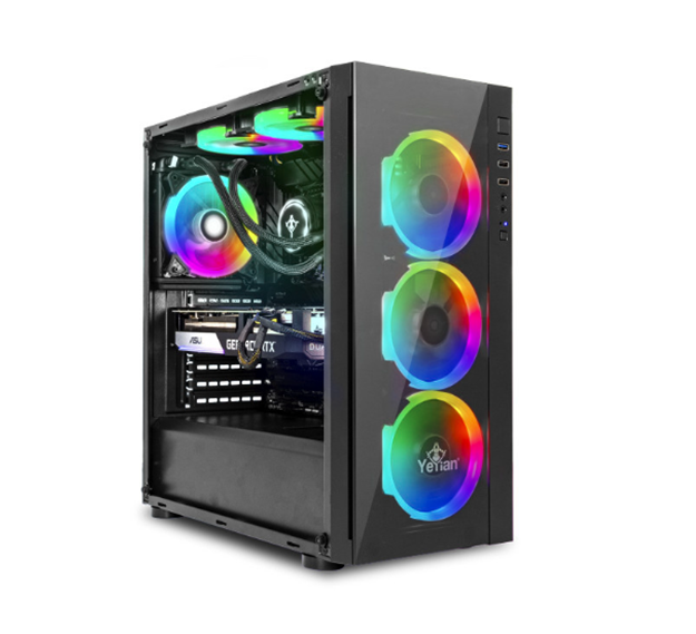 Computadora de Escritorio (Dekstop) Gamer Yeyian Katana X21L, Video GeForce RTX 3070, Intel Core i7 12700KF, RAM 32GB DDR4, SSD 1TB, Win 11 Home, QIAN YPB-KATX12-01