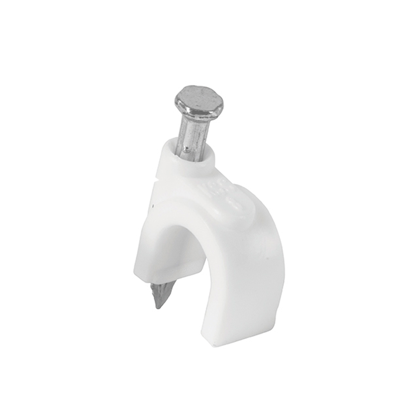 Bolsa con 500 Grapas Blancas Volteck, de 10 mm, para Cable Redondo, TRUPER GCU-10BG