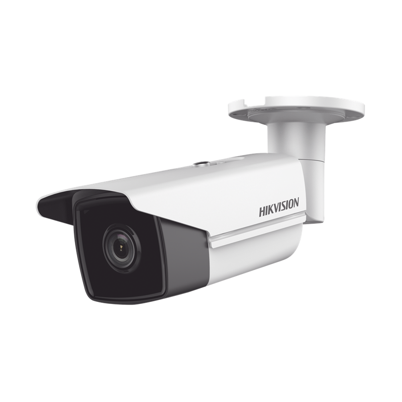 Cámara Bala IP 4 MP, Lente 4 mm, 80 Mts IR EXIR, Exterior IP67, WDR 120 dB, PoE, Videoanalíticos, Ultra Baja Iluminación, Onvif, HIKVISION DS-2CD2T43G2-4I