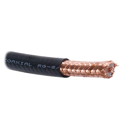 Cable Coaxial con Blindaje de Malla Trenzada de Cobre 97%, Aislamiento de Polietileno Espumado, VIAKON RG-8U-SYS