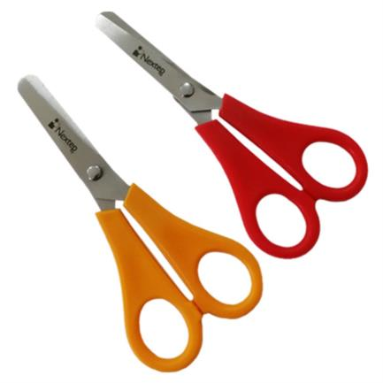 Tijera Escolar 5", Punta Roma, Tamaño Mediano, (12 Piezas), NEXTEP NE-140