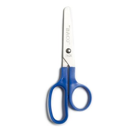 Tijera Escolar de 4 1/2", Mango de Plástico, Acero Inoxidable, BACO TJ006
