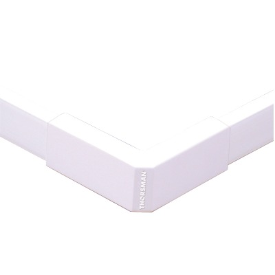 Esquinero Exterior Blanco TMK-1720-EE, de PVC, Auto Extinguible, para Canaletas 20x17mm, THORSMAN 5210-02001