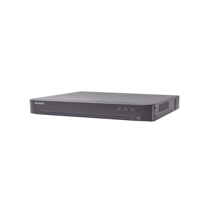 DVR 4K, 16 Canales TURBOHD + 16 Canales IP, 2 Bahía Disco Duro, Audio por Coaxitron, Salida de Vídeo en 4K, Entrada Salida de Alarma, ACUSENSE, HIKVISION IDS-7216HUHI-M2/S/A(E)