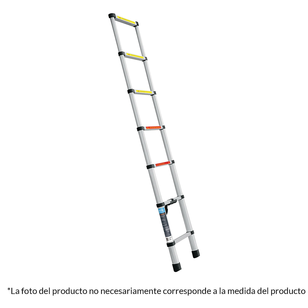 Escalera Telescópica, 13 Peldaños (4.80 Metros) Tipo "II", Aluminio, 102 k, TRUPER ESTE-213