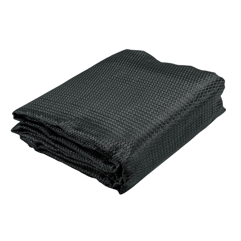 Toldo Negro FIERO, de 3 m, de Polietileno 80% Sombra, Ancho 3.60 m, TRUPER TOSO-803