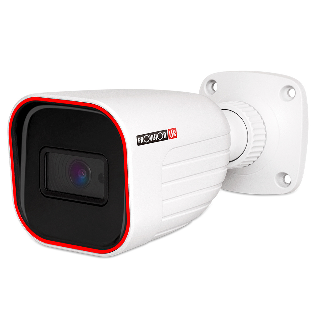 Cámara Bala (Bullet) IP de 2MP, Lente 2.8mm, IR Hasta 20m, IP67, PoE, Color Blanco, PROVISION ISR I2-320IPSN-28