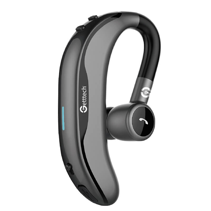 Auricular Manos Libres Getttech Intune, Hasta 10 Metros de Alcance, Bluetooth, Color Gris, QIAN GAI-29901G