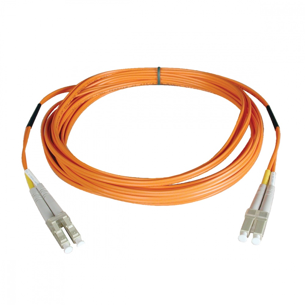 Cable Patch de Red de Fibra Dúplex Multimodo, 62.5/125, LC Macho - LC Macho, 2 Metros, Color Naranja, TRIPP-LITE N320-02M