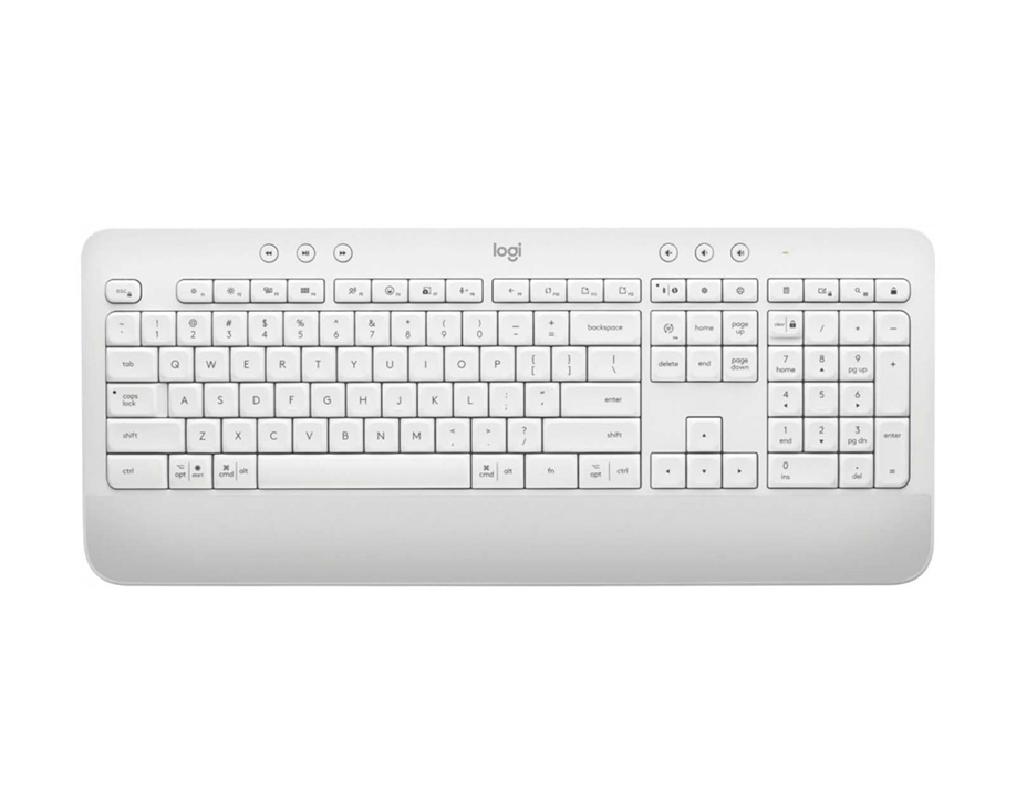 Teclado Signature K650 Inalámbrico, Bluetooth, USB, Color Blanco, LOGITECH 920-010964