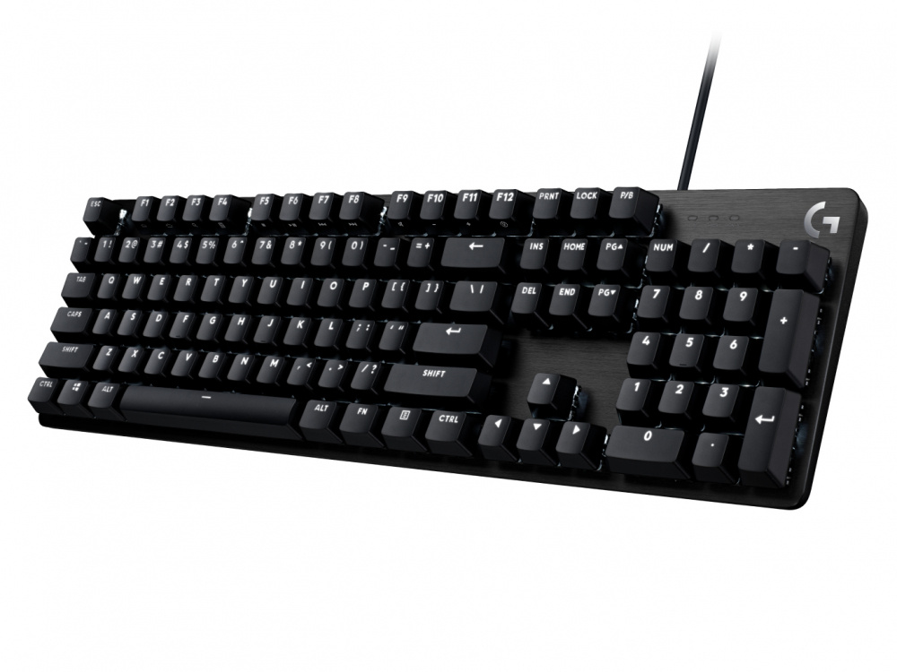 Teclado G413 SE Gaming, Mecánico, Retroiluminación LED, Alámbrico USB 2.0, Color Negro, LOGITECH 920-010433