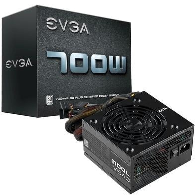 Fuente de Poder 700W B1 80 PLUS White, 24-pin ATX, 120mm, 700W, EVGA 100-W1-0700-K1