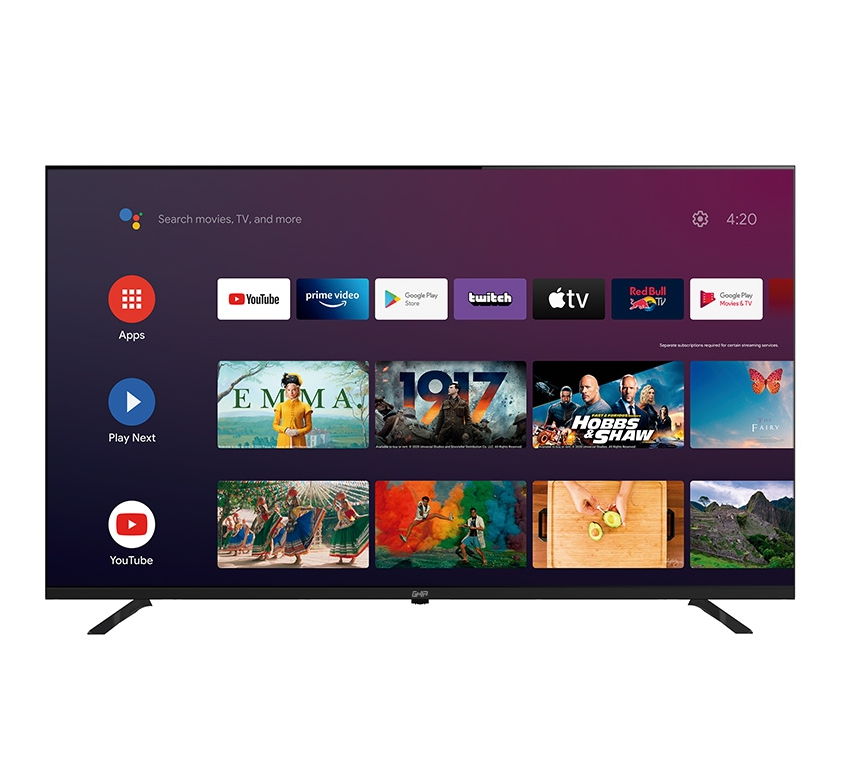 Televisión Smart TV, Android TV Certified, 50 Pulgadas, 4K, Wifi / RT45, 3xHDMI, 2xUSB, RCA, AUX 3.5mm, Optico, 60hz, GHIA G50ATV22