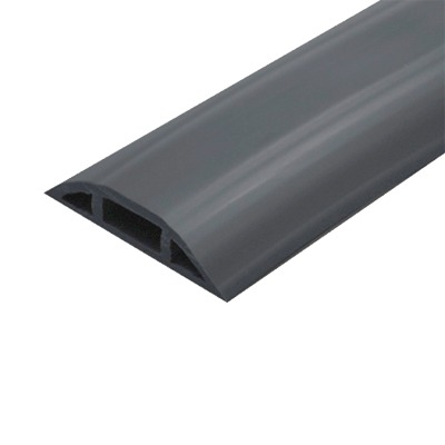 Canaleta Flexible Negra de PVC, FLEXIDUCTHO-BK-25, Auto Extinguible, para Instalaciones Eléctricas en Piso ó Zóclo (Rollo de 25 Mts), THORSMAN 9300-05040