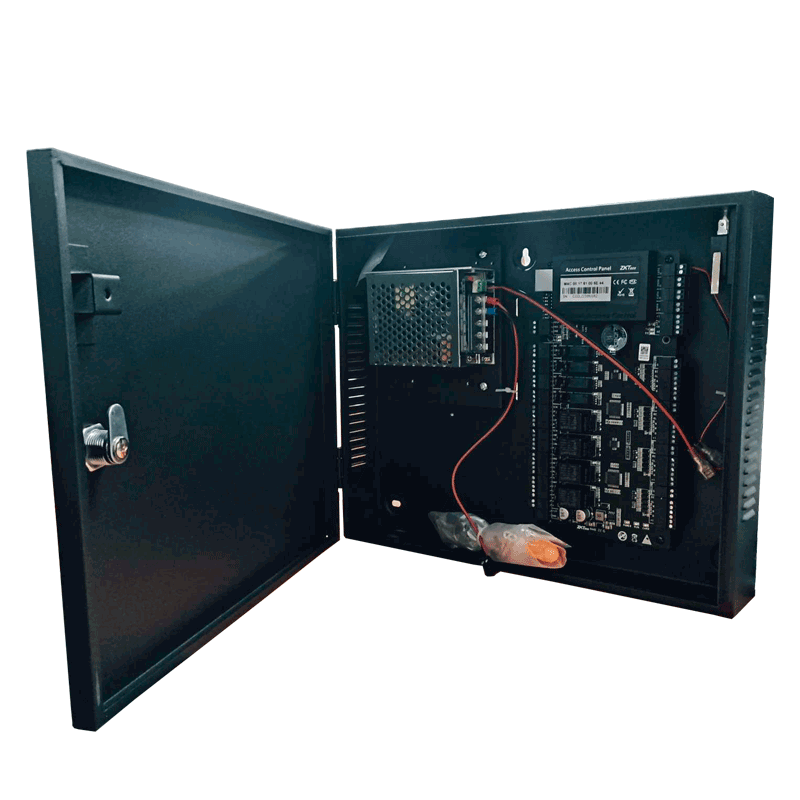 Control de Acceso Profesional / 4 Puertas / 4 Lectoras / PULL / Gabinete y Fuente, Sin Biometría, ZKTECO C3-400 PACK B