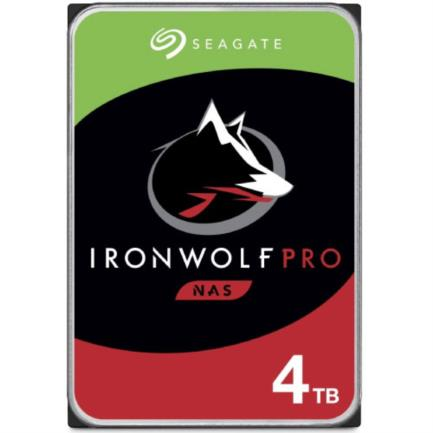Disco Duro IronWolf Pro, 4TB, SATA 6Gbs 3.5", 64MB 7200 RPM, 256MB, 1-24 Bahías 24x7 NAS Hot Plug, SEAGATE ST4000NE001