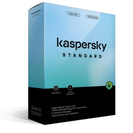 Licencia Antivirus Standard, 1 Año, 10 Dispositivos, KASPERSKY KL1041Z5KFS-22