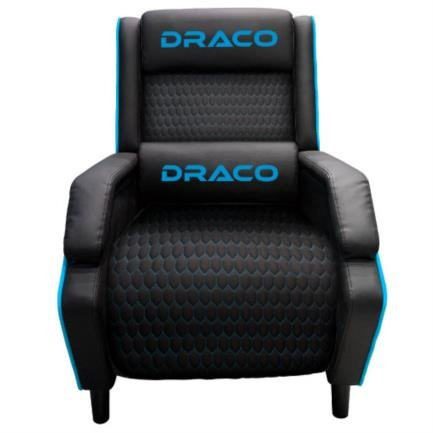 Sofá Gamer Reclinable Dragon XT, Modelo Draco, Hasta 160Kg, Color Negro-Azul, NEXTEP NE-488A