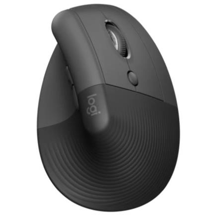 Ratón (Mouse) Lift Ergonómico Vertical, Inalámbrico Bluetooth, 6 Botones, 1000dpi, Color Grafito, LOGITECH 910-006466