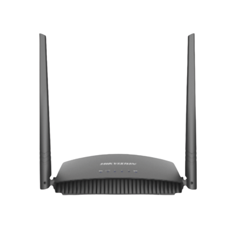 Router Inalámbrico WISP en Banda 2.4 GHz, Hasta 300Mbps, 4 Puerto 10/100 Mbps, 2 Antenas Omnidireccional de 5dBi, HIKVISION DS-3WR3N