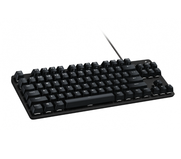 Teclado G413 SE TKL Gaming, Mecánico, Retroiluminación Blanca, Alámbrico USB 2.0, Color Negro, LOGITECH 920-010442