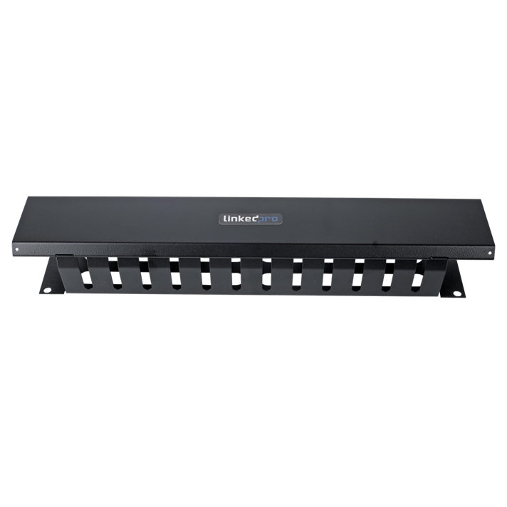Organizador de Cables Horizontal de 19" Metálico, 2 UR, LINKEDPRO LPCM-042U