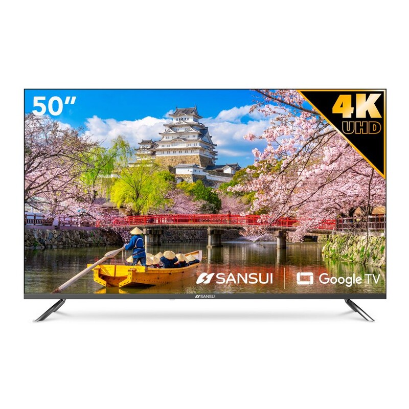 Televisión LED Smart TV de 50", Resolución 3840 x 2160 (Ultra HD 4K), SANSUI SMX50VAUG