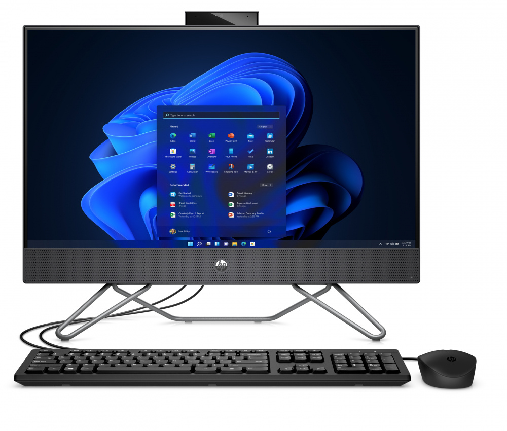 Computadora de Escritorio (Desktop) All in One ProOne 240, Intel Core i5 1235U, RAM 8GB DDR4, SSD 256GB, 23.8" LED, Video Iris Xe Graphics, Win 11 Pro, HP 6K4L5LT#ABM