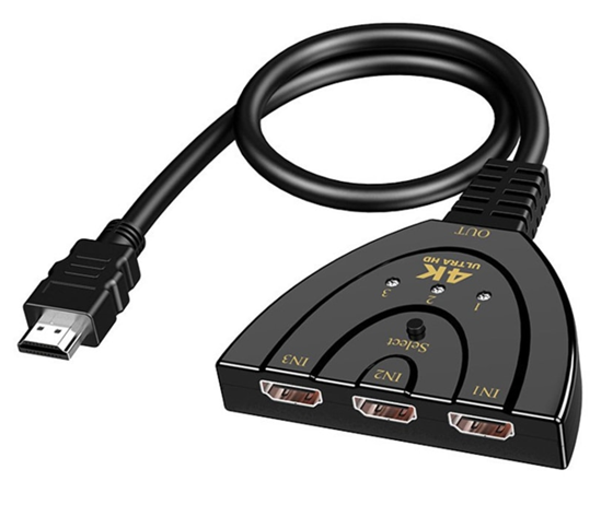 Selector HDMI de 3 Entradas y 1 Salida, 1080p, GIGATECH SH1-3