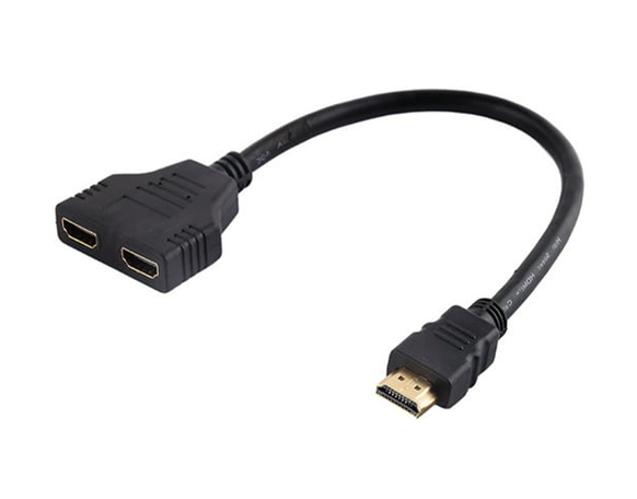 Cable Divisor de Señal HDMI, 1 Entrada a 2 Salidas, Slim, GIGATECH CH-2SLIM