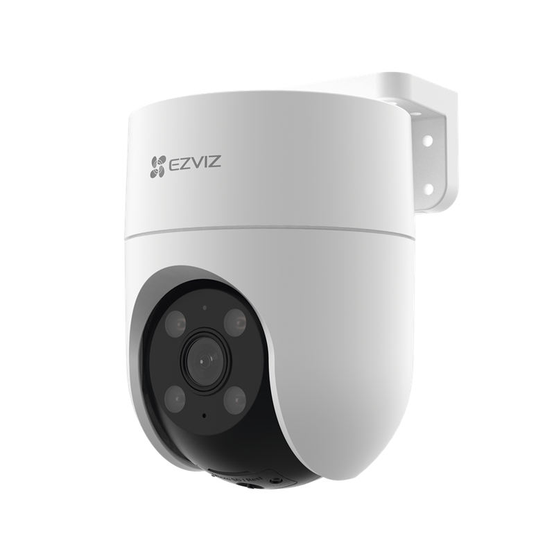 Cámara PT 2 MP, Wi-Fi, Audio de Dos Vías, Detección de Movimiento, Sirena, Luz Parpadeante, IR Hasta 30mts, Ranura Para Memoria, Uso Exterior, EZVIZ CS-H8C