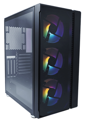 Gabinete Gamer, EVOTEC Tokyo, ATX, Mid-Tower, Panel Lateral de Cristal Templado, 3 Ventiladores Frontales, No Incluye Fuente de Poder, NACEB EV-1021