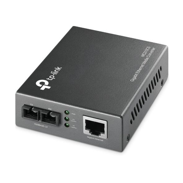 Convertidor de Medios, 1000BASE-FX, 1x Puerto Fibra Monomodo, 1x RJ45, Hasta 15 Km, TP-LINK TL-MC210CS