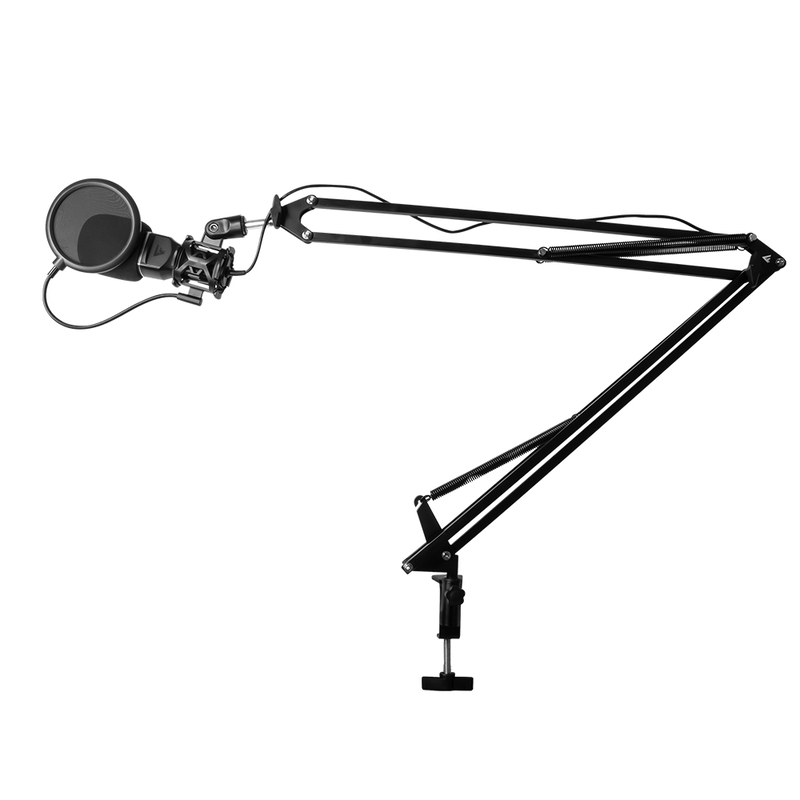 Brazo para Micrófono / Cámara Flexible, con Clip para Escritorio, hasta 2 Kg, Color Negro, VORAGO MAG500