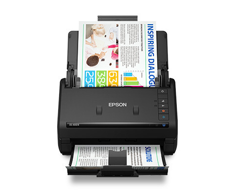 Escáner WorkForce ES-400 II, Dúplex, Resolución 1200 dpi, USB 3.0, Color Negro, EPSON B11B261201