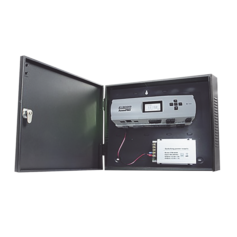 Controlador de Acceso, 4 Puertas, Biometría Integrada, 3,000 Huellas, Compatible con Sistemas de Elevadores (10 Pisos), Incluye Gabinete y Fuente de Alimentación 12Vcc/5A, ACCESSPRO APX-4000