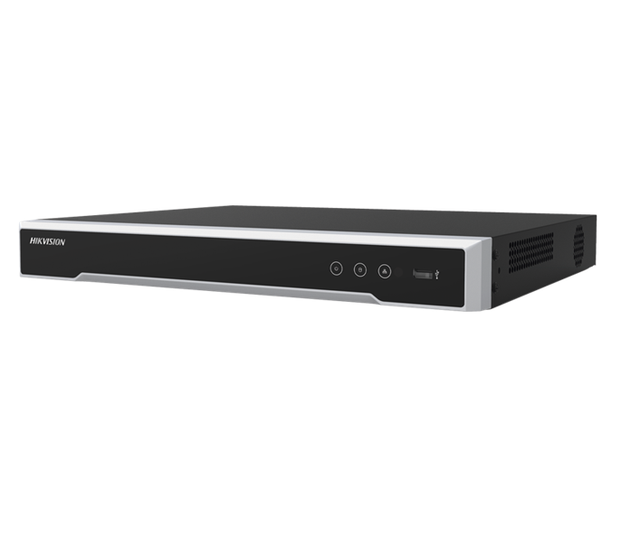 NVR 8 MP (4K) (Compatible con Cámaras ACUSENSE), 16 canales IP, 16 Puertos PoE+, 2 Bahías HDD, Salida de Vídeo en 4K, HIKVISION DS-7616NI-Q2/16P(D)