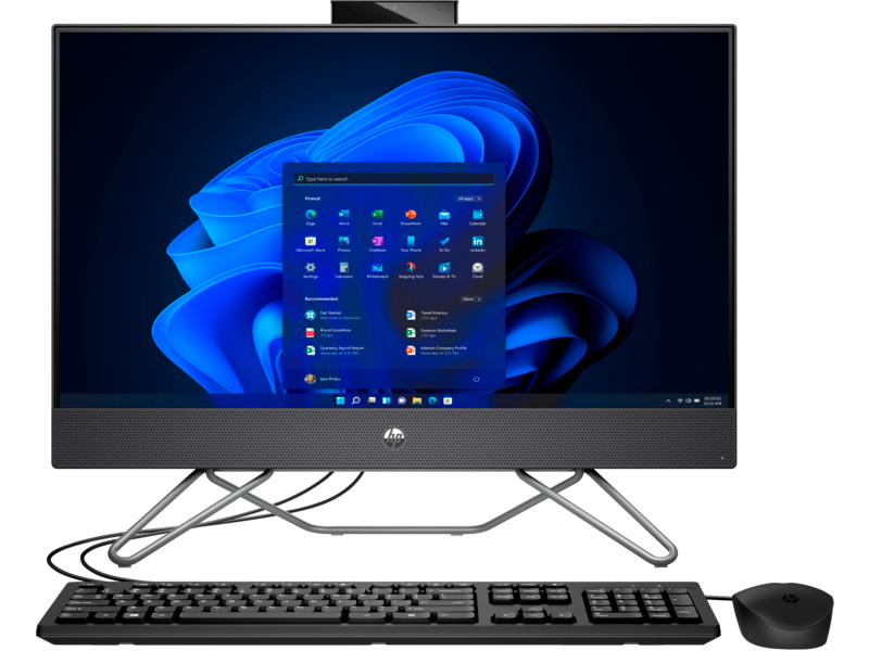 Computadora de Escritorio (Desktop) All in One ProOne 240 G9, Intel Core i7- 1255U, RAM 8GB, SSD 512GB, 23.8" LED,  Gráficos Intel Iris X, Win 11 Pro, HP 8F7W9LT#ABM