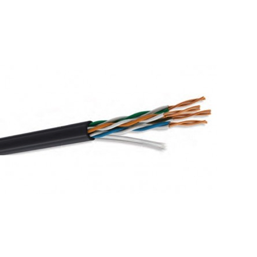 Bobina de Cable UTP Cat5e, Interior y Exteriores, 24 AWG, 305 Metros, Color Negro, CONDUMEX 66545742