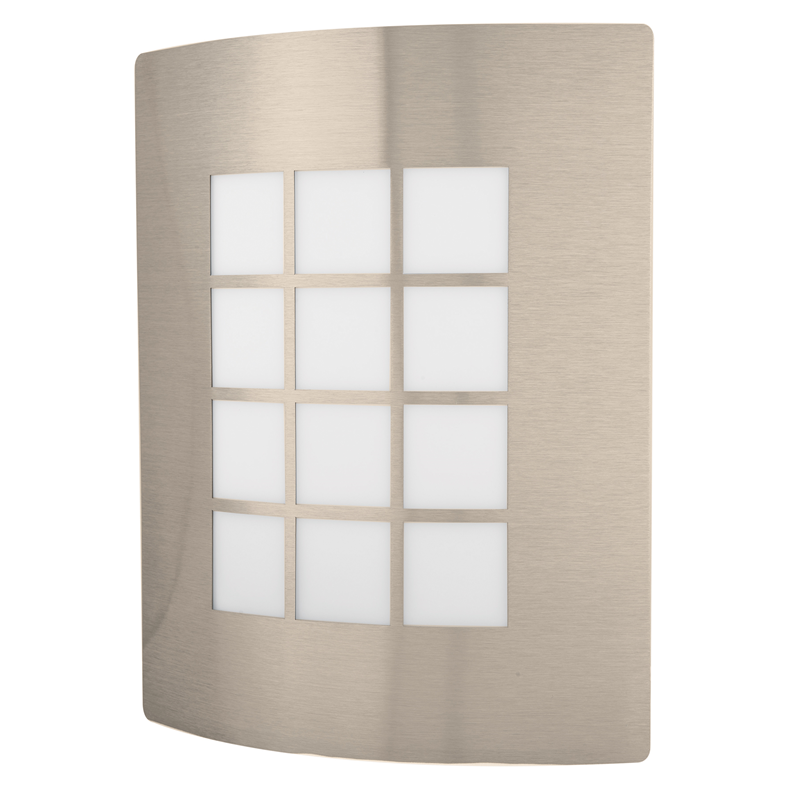 Arbotante Decorativo Volteck, Cuerpo Acero Inox, Lámpara No Incluida, TRUPER ARB-003S