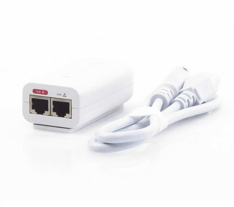 Adaptador POE (48 VDC, 0.32 A), Puerto Gigabit, Ideal para Equipos UniFi, UBIQUITI U-POE-AF