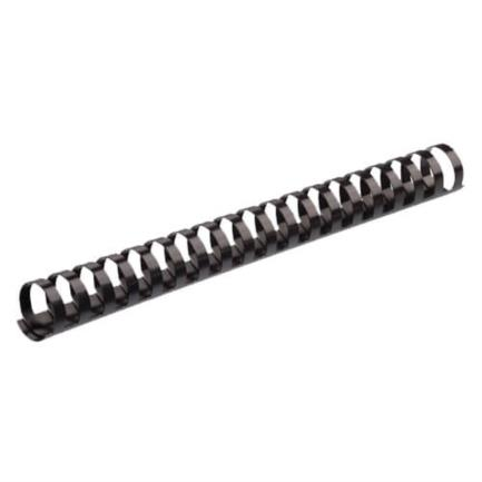 Paquete de 10 Arillos Plásticos Color Negro, Medida 1" (Máximo 200 Hojas), FELLOWES 52383