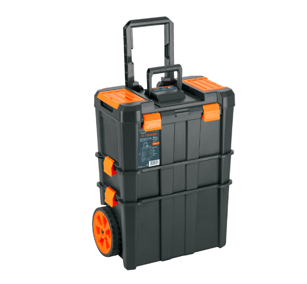 Caja para Herramientas, 19"x25", 3 en 1, Desmontable con Ruedas, TRUPER CHP-1925R