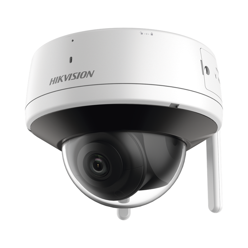 Cámara Domo IP 2 MP, Lente 2.8 mm, 30 Mts IR, Exterior IP66, Wi-Fi, WDR 120 dB, H.265+, Micrófono y Bocina Interconstruido, MicroSD, HIKVISION DS-2CV2121G2-IDW(E)