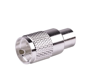 Conector UHF Macho (PL-259) para cables RG-8/U, RG-8U-SYS, 8237, 8267, 8268, 9913, CTN-400, 7810, 8214, 7810A, RFLASH-1113, LMR-400, Plata (Concha-Níquel)/ Plata/ D.A.P. (Fibra Sintética), RF INDUSTRIES, RFU-500