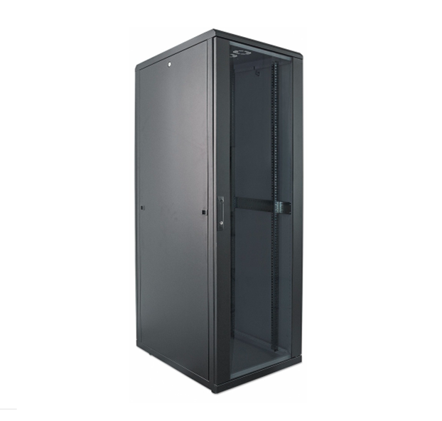 Gabinete 19" Rack Cerrado, 26U, Puerta Cristal, 600x800 Flatpack, INTELLINET 713108