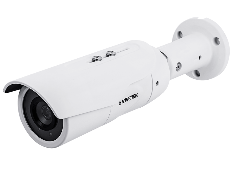 Cámara IP Bala (Bullet) Exterior 5 MP, H265, Lente Fijo 3.6mm, WDR Pro, Smart IR 30 Mts, Visión SNV, Smart Stream III, CS Trend Micro, Smart Motion, Protección IP66, IK10, NDAA/ONVIF, VIVOTEK IB9389-EH-V2
